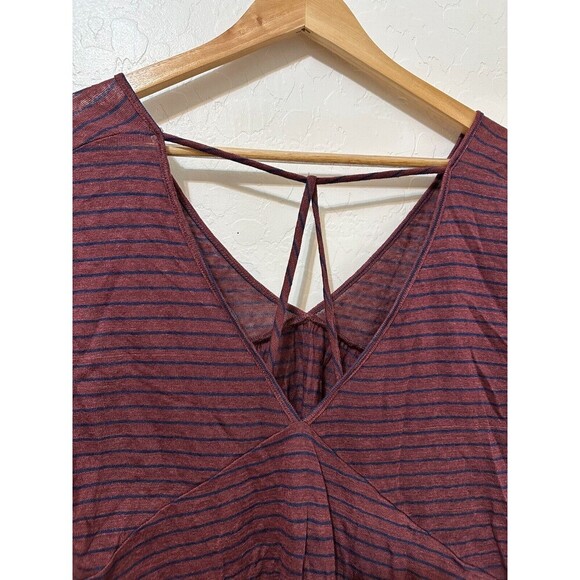 Lucky Brand Woman Babydoll Top Long Sleeve Size L Linen Boho Hippie Peasant - Picture 10 of 12